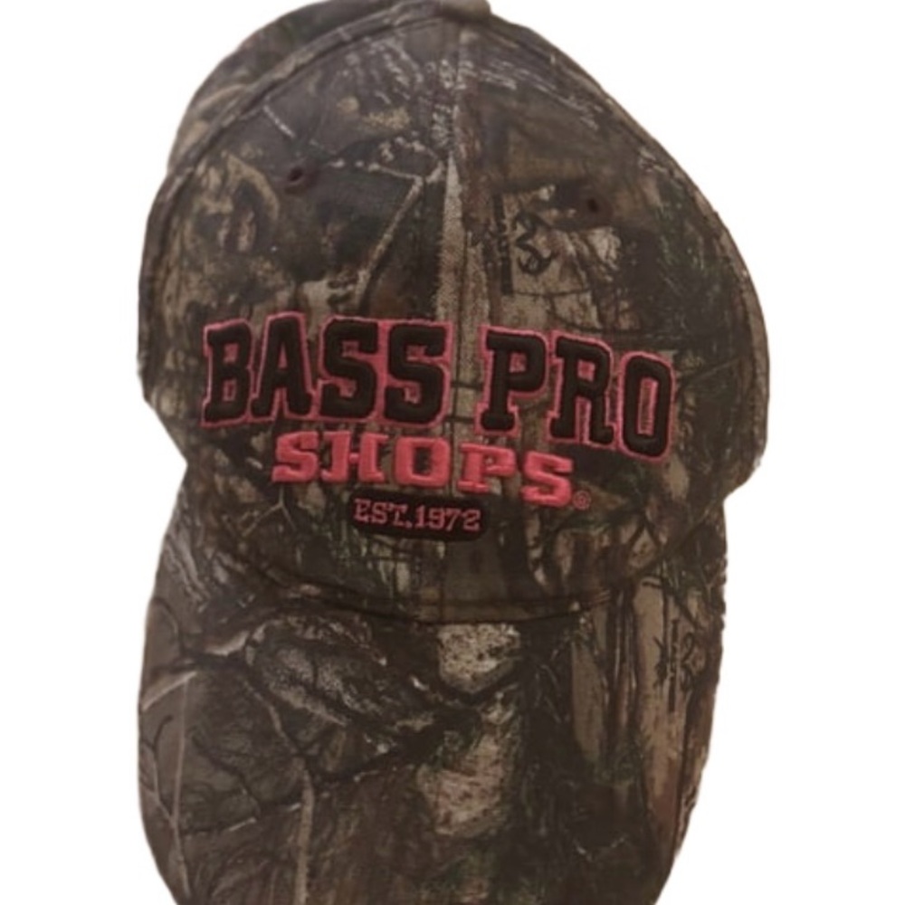Y2K Bass Pro Shops Pink Logo Camouflage Hat